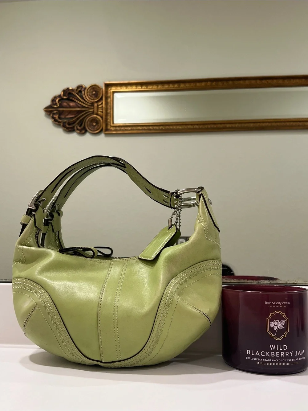 Vintage Coach soho leather hobo bag